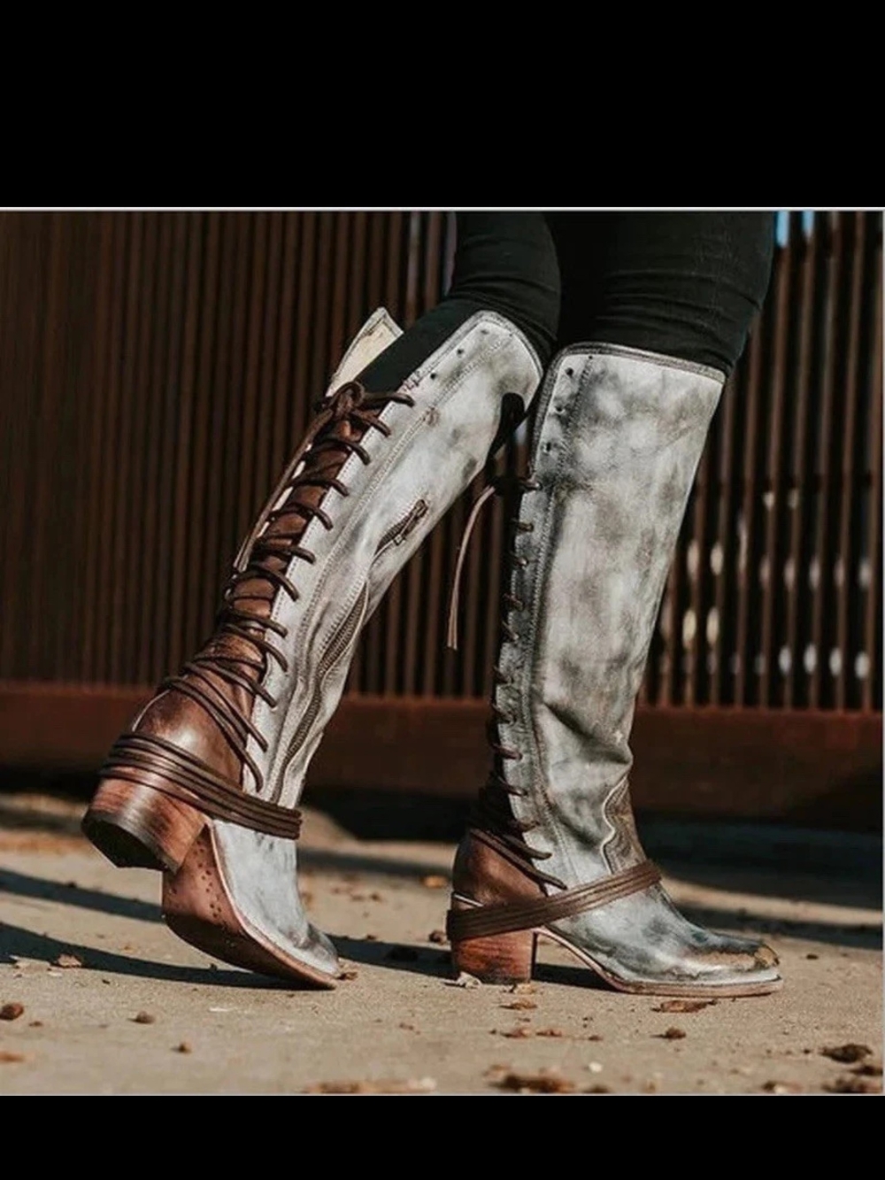 Freebird By Steven Boots - Coal Style With Ice Color